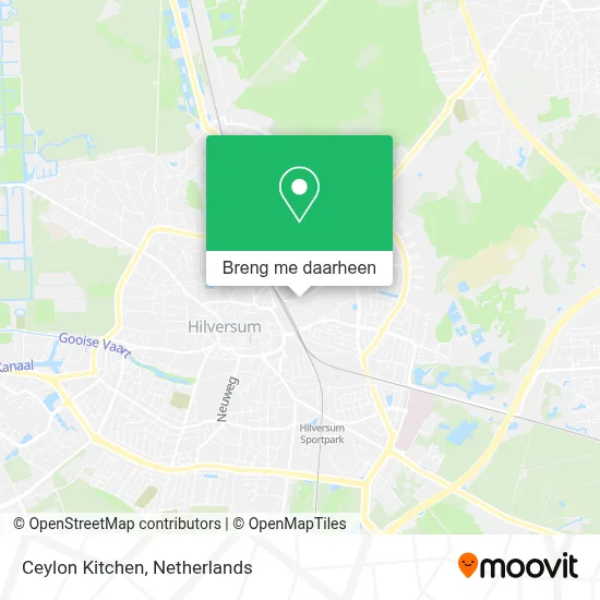 Ceylon Kitchen kaart