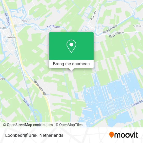 Loonbedrijf Brak kaart