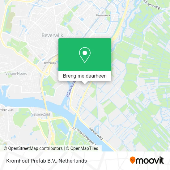 Kromhout Prefab B.V. kaart