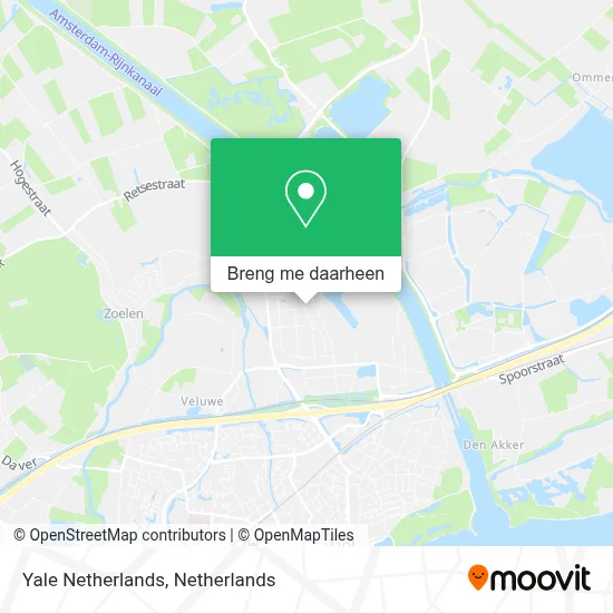 Yale Netherlands kaart