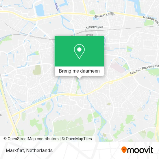 Markflat kaart