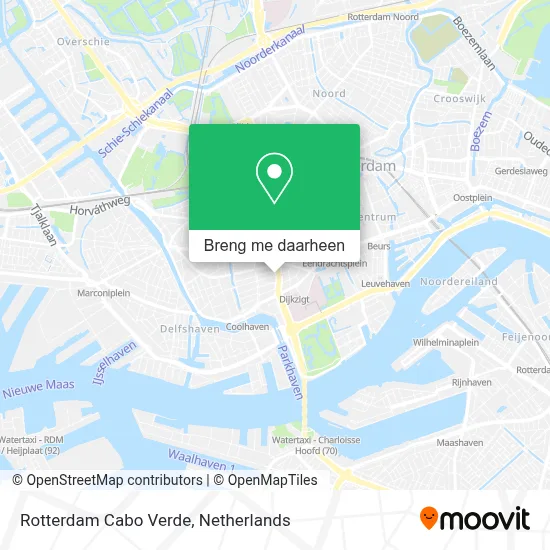 Rotterdam Cabo Verde kaart