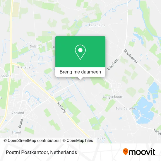 Postnl Postkantoor kaart