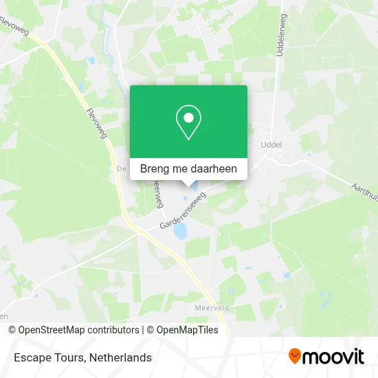 Escape Tours kaart