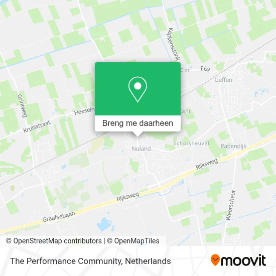 The Performance Community kaart