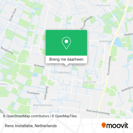 Rens Installatie kaart
