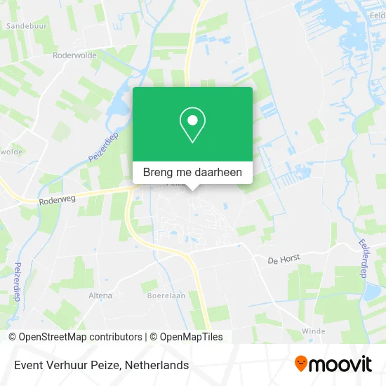 Event Verhuur Peize kaart