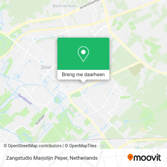 Zangstudio Marjolijn Peper kaart