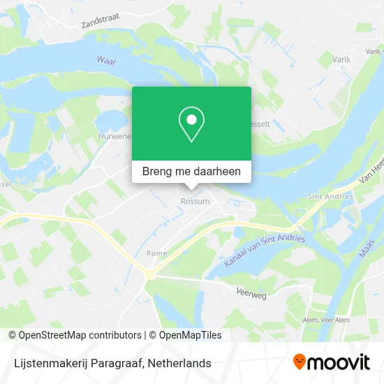 Lijstenmakerij Paragraaf kaart