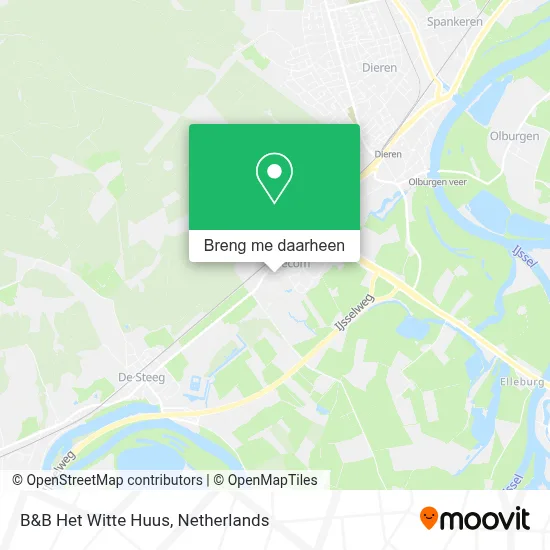 B&B Het Witte Huus kaart