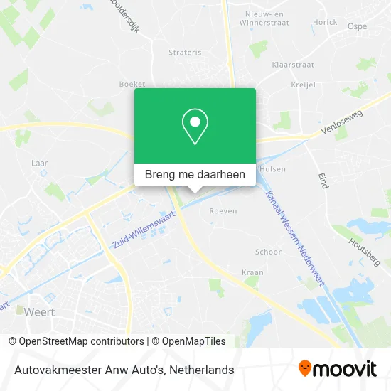 Autovakmeester Anw Auto's kaart