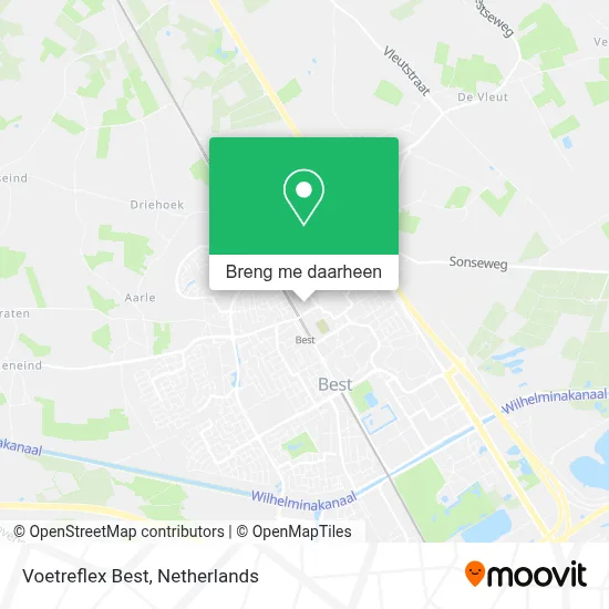 Voetreflex Best kaart