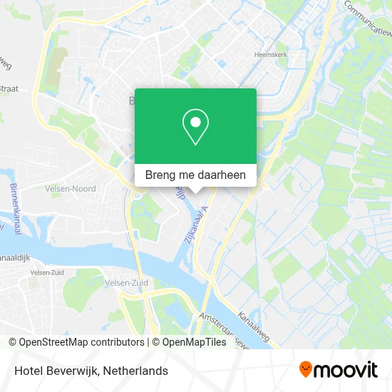 Hotel Beverwijk kaart