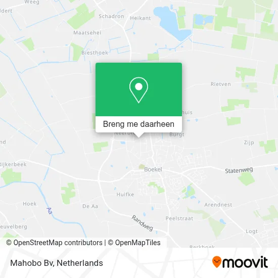 Mahobo Bv kaart