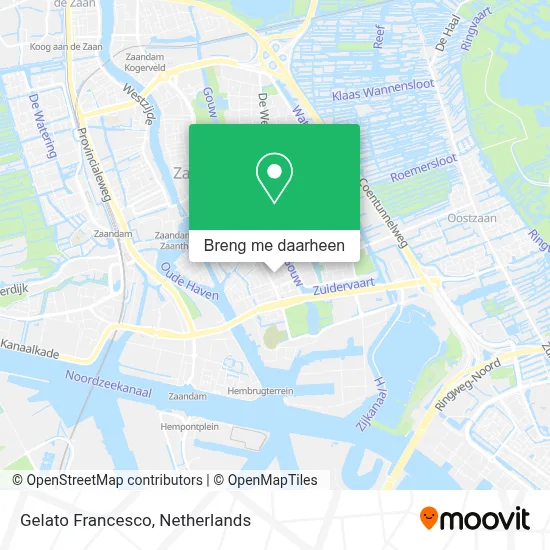 Gelato Francesco kaart