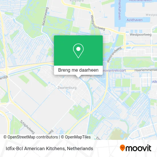Idfix-Bcl American Kitchens kaart