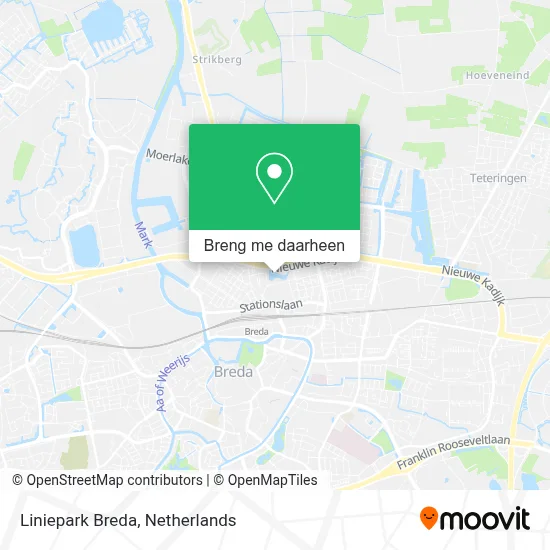 Liniepark Breda kaart