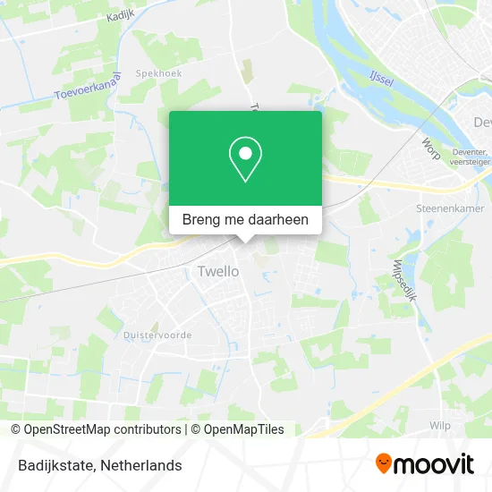 Badijkstate kaart