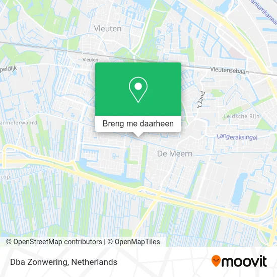 Dba Zonwering kaart