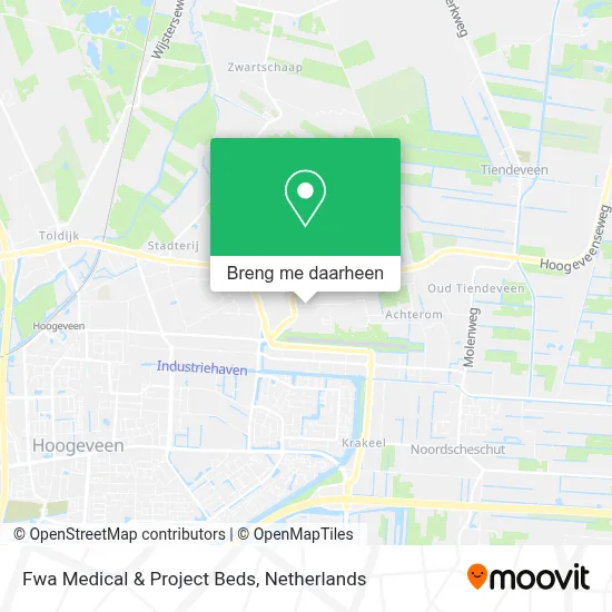 Fwa Medical & Project Beds kaart