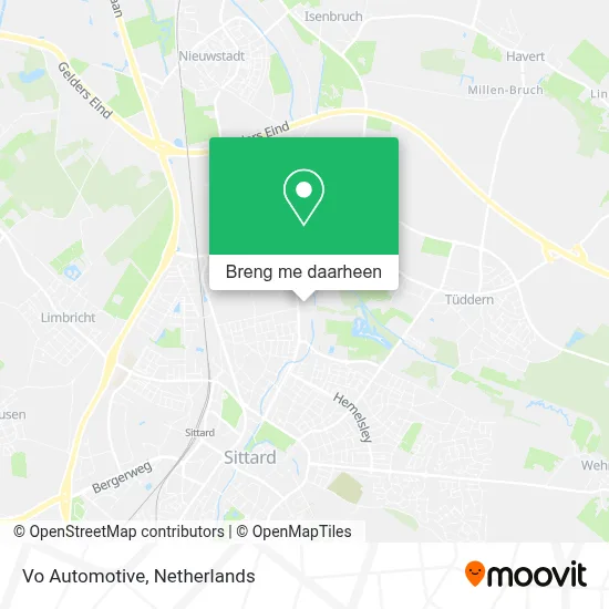 Vo Automotive kaart