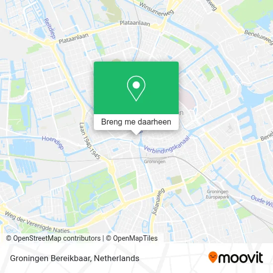 Groningen Bereikbaar kaart