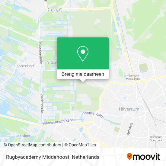 Rugbyacademy Middenoost kaart