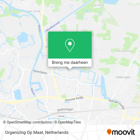 Organizing Op Maat kaart