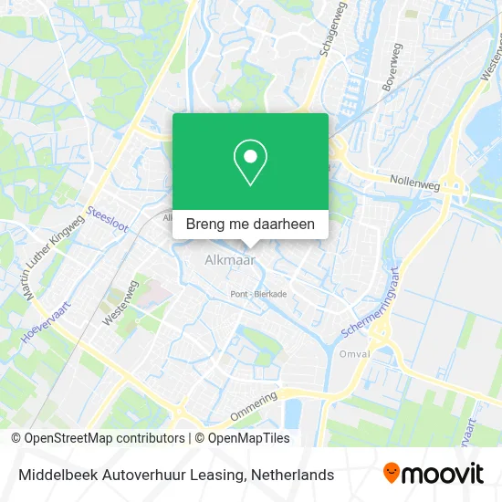 Middelbeek Autoverhuur Leasing kaart