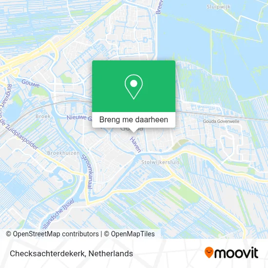 Checksachterdekerk kaart