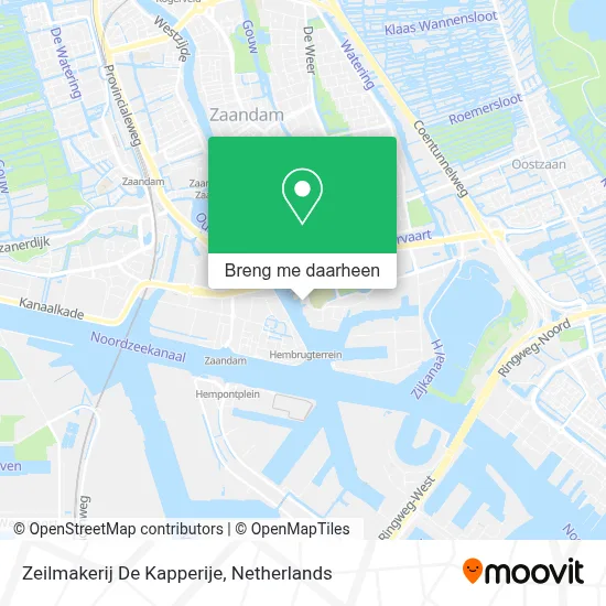 Zeilmakerij De Kapperije kaart