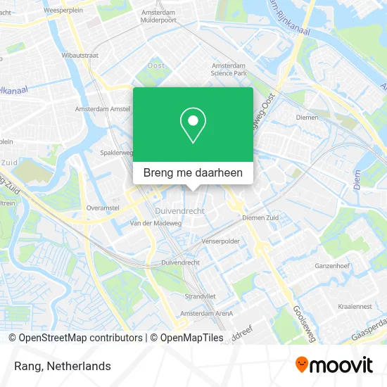 Rang kaart