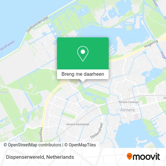 Dispenserwereld kaart