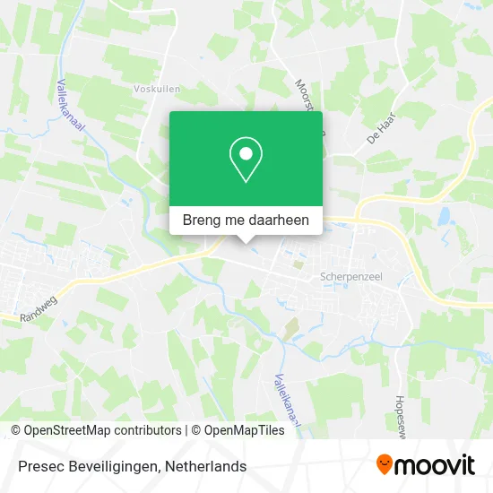 Presec Beveiligingen kaart