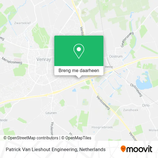 Patrick Van Lieshout Engineering kaart