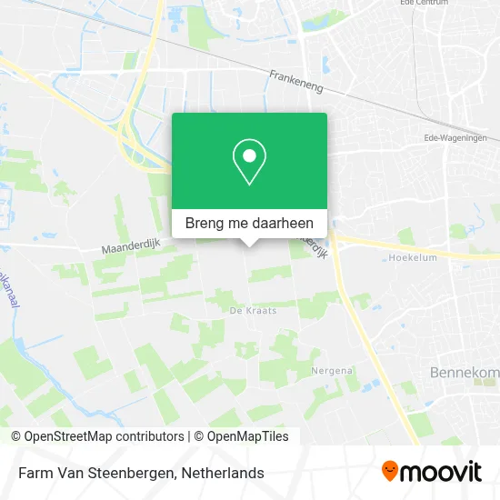 Farm Van Steenbergen kaart