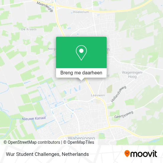 Wur Student Challenges kaart