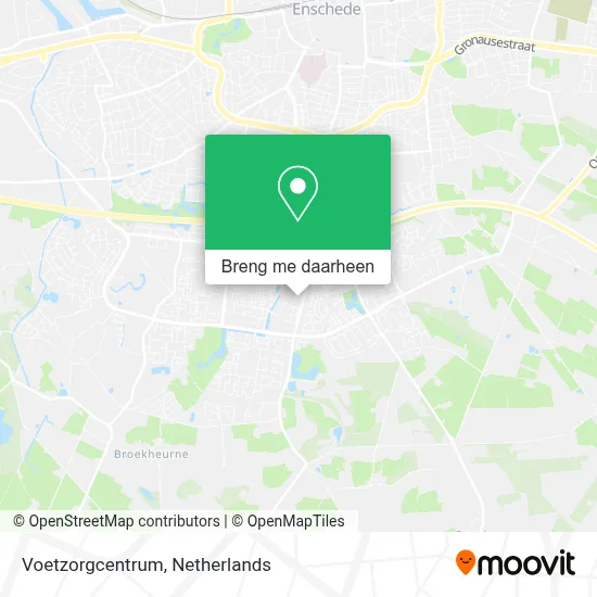Voetzorgcentrum kaart