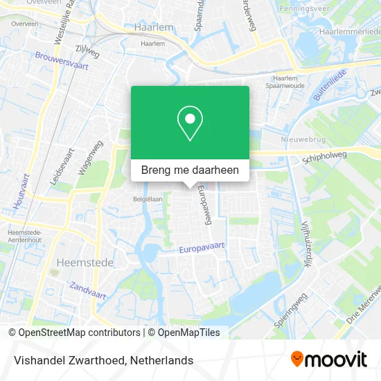 Vishandel Zwarthoed kaart