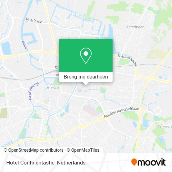 Hotel Continentastic kaart
