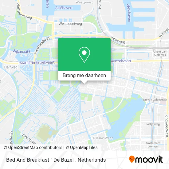 Bed And Breakfast " De Bazel" kaart