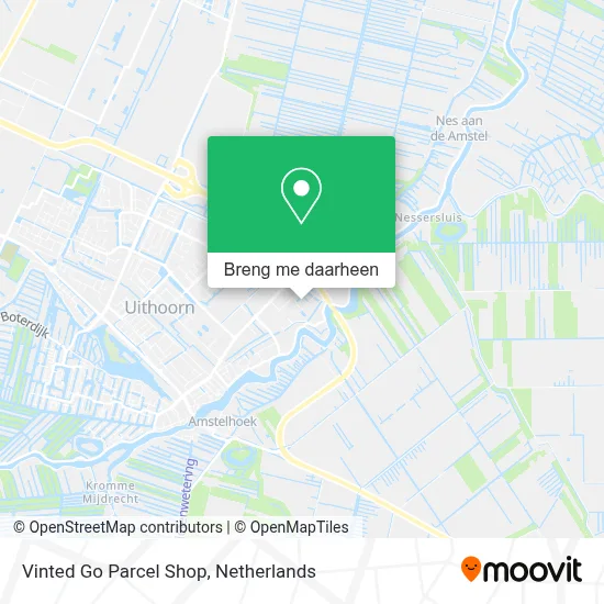 Vinted Go Parcel Shop kaart