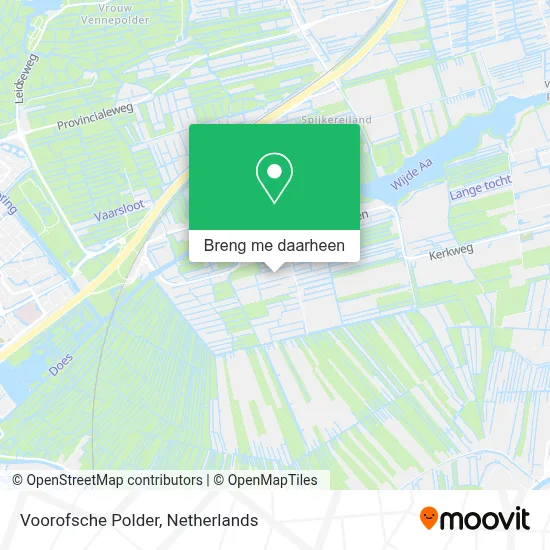 Voorofsche Polder kaart