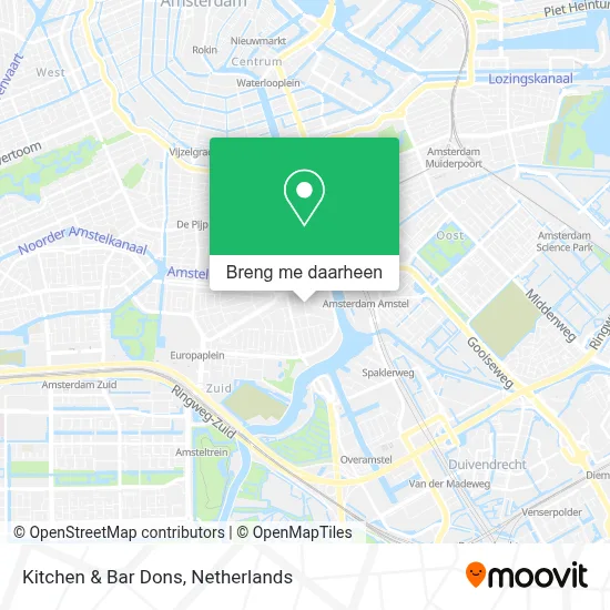 Kitchen & Bar Dons kaart