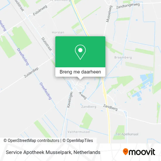 Service Apotheek Musselpark kaart