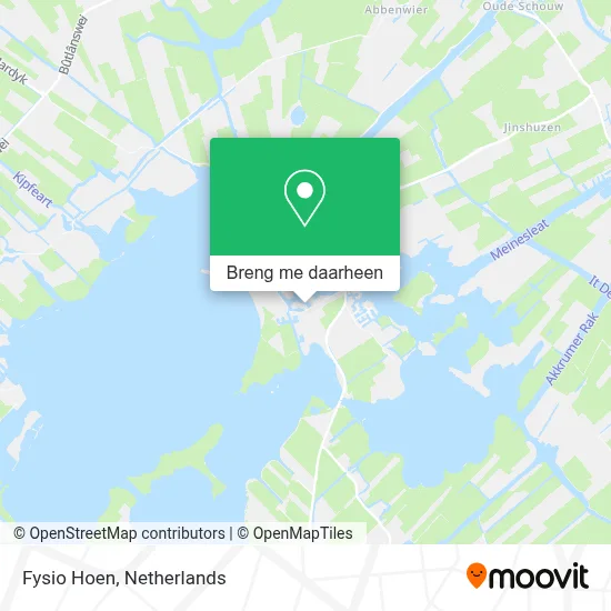 Fysio Hoen kaart