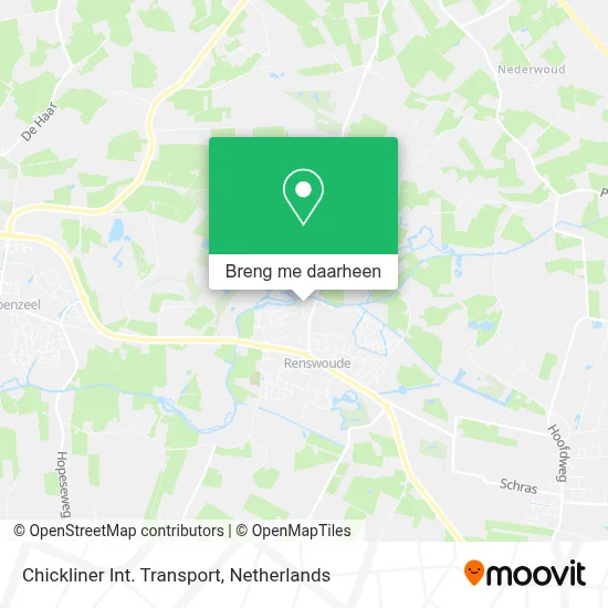 Chickliner Int. Transport kaart