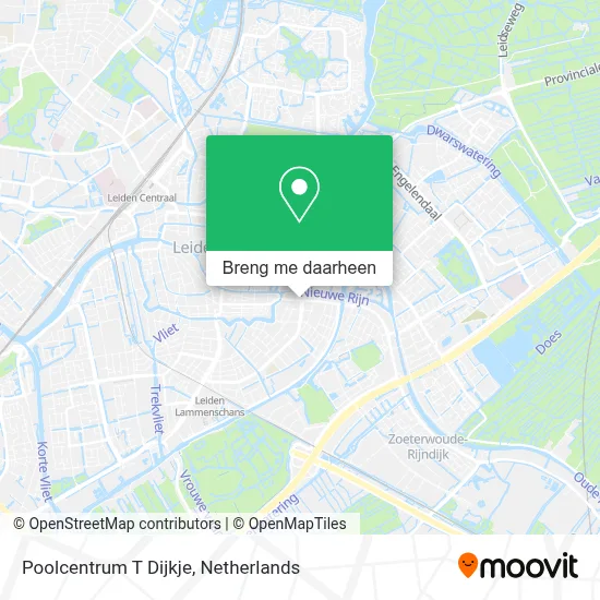 Poolcentrum T Dijkje kaart