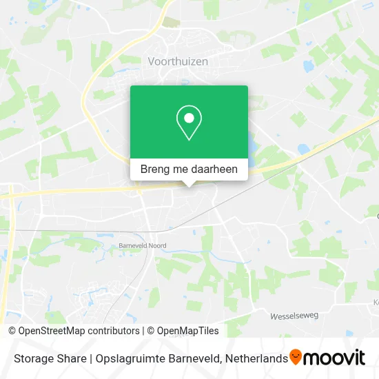 Storage Share | Opslagruimte Barneveld kaart