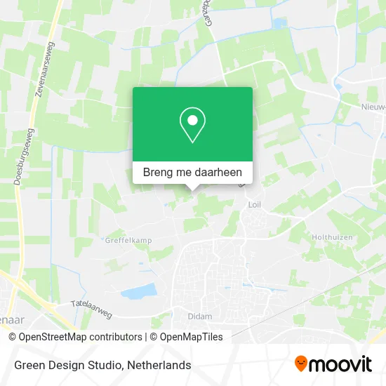 Green Design Studio kaart